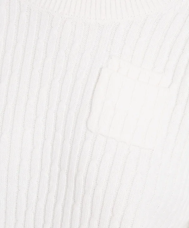 Helmut Lang White sweater in a pattern