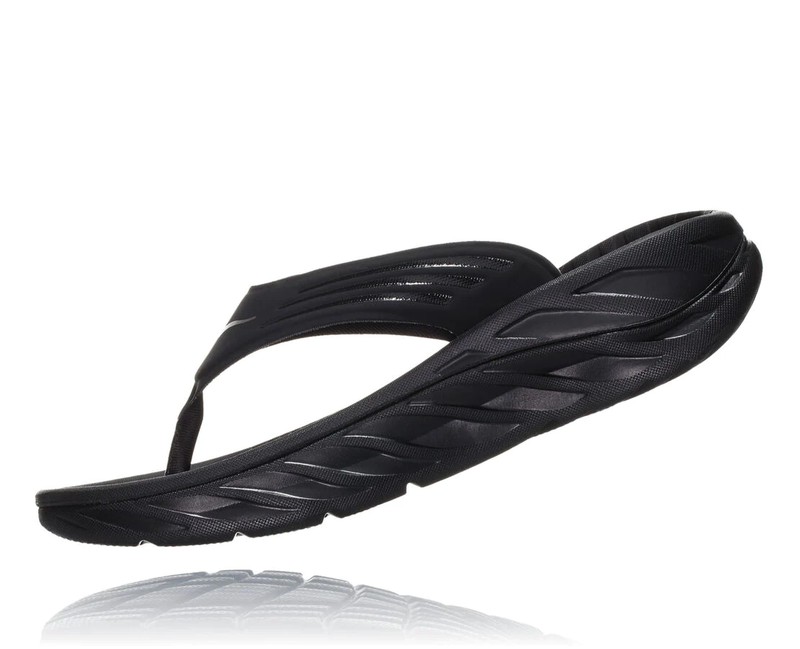 HOKA hombre ORA RECOVERY FLIP BLACK / DARK GULL GRAY