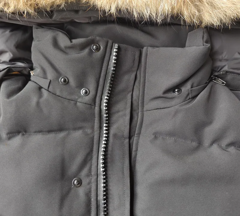 Hombres de invierno Chaquetas de plumón Diseñador de piel de coyote real Homme Puffer Cazadora al aire libre Jassen Prendas de a