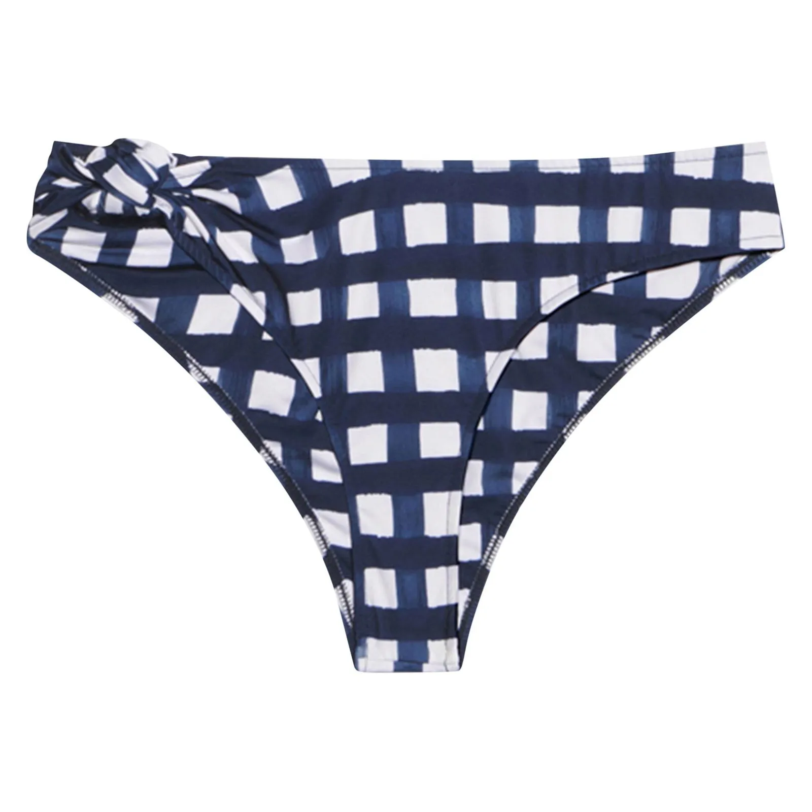 Jacquemus Le Maillot Vichy Bottom Bikini