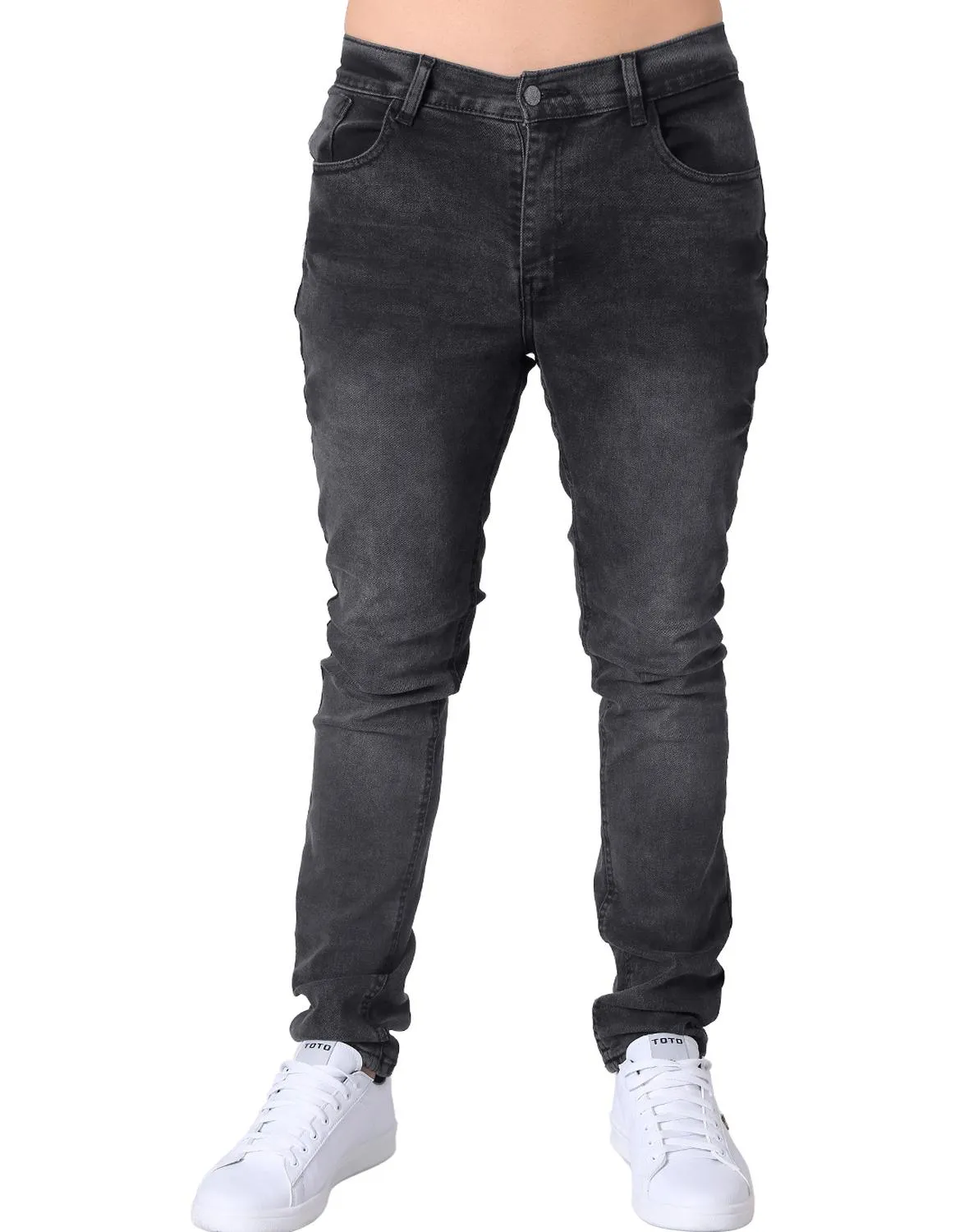 Jeans Hombre Moda Skinny Negro Stfashion 63104802