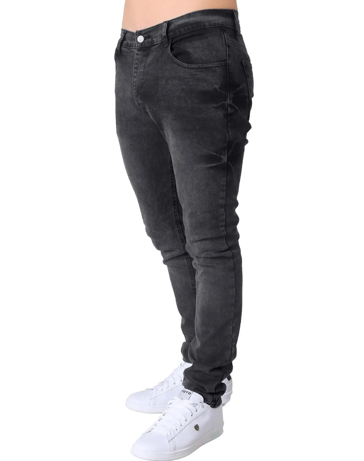 Jeans Hombre Moda Skinny Negro Stfashion 63104802