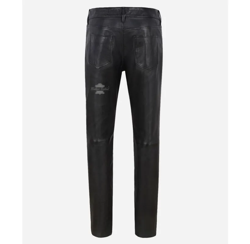 Ladies Leather Pants Soft Leather Jeans Style Casual Leather Pants