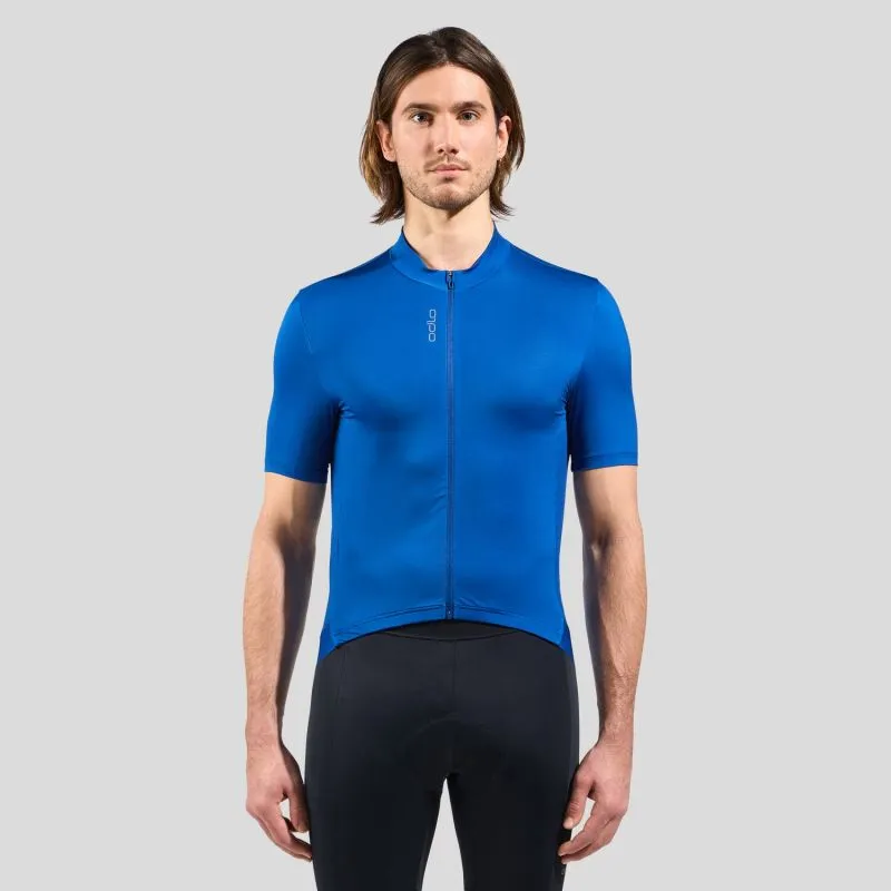 Maillot ciclismo hombre Odlo CAMISETA S/U COLLAR S/S FULL ZIP ZEROWEIGHT CHILL-TEC (Limoges)