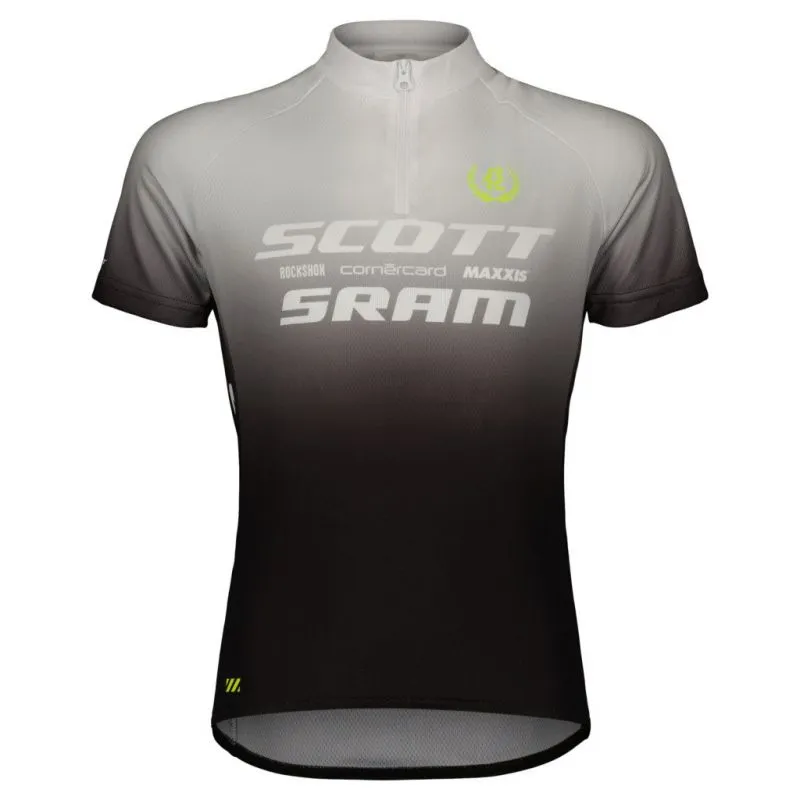 Maillot ciclismo júnior Scott SRAM Pro (negro/blanco)