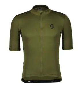 Maillot ciclismo manga corta Scott Shirt Endurance 10 Hombre (Verde abeto/Negro)