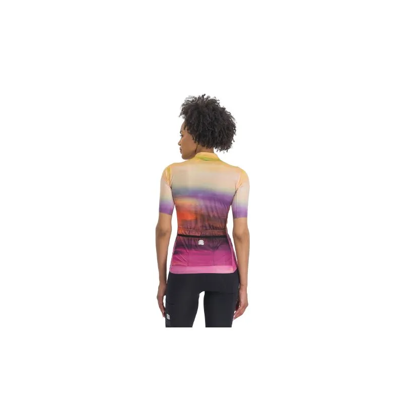 Maillot ciclismo SPORTFUL JERSEY SUPERGIARA FLOW (CARMINE ROSE YELLOW Mujer)