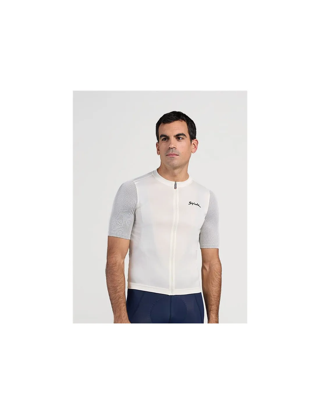 Maillot de ciclismo Spiuk MC Anatomic Hombre Blanco Perla