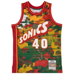 Maillot Swingman Mesh Seattle SuperSonics ASIAN Shawn Kemp