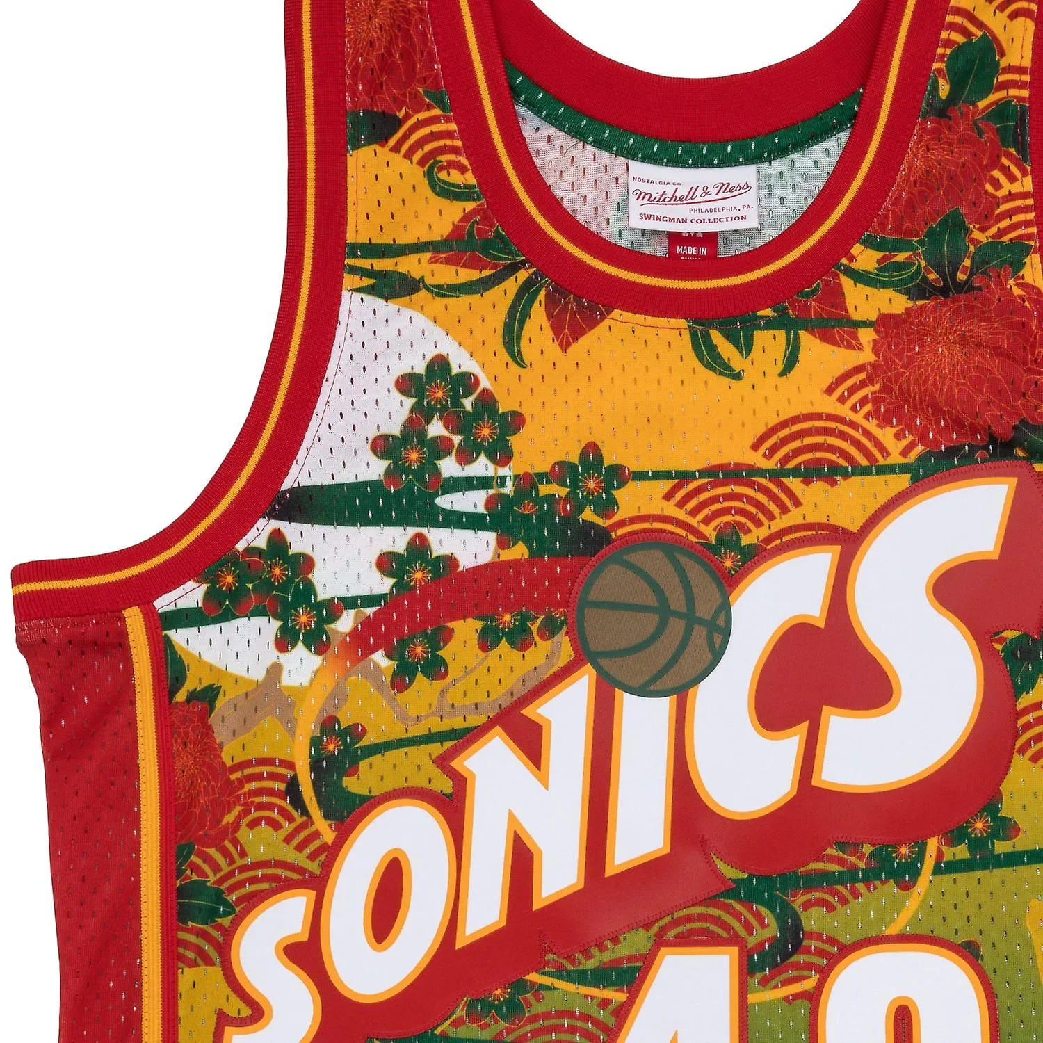 Maillot Swingman Mesh Seattle SuperSonics ASIAN Shawn Kemp