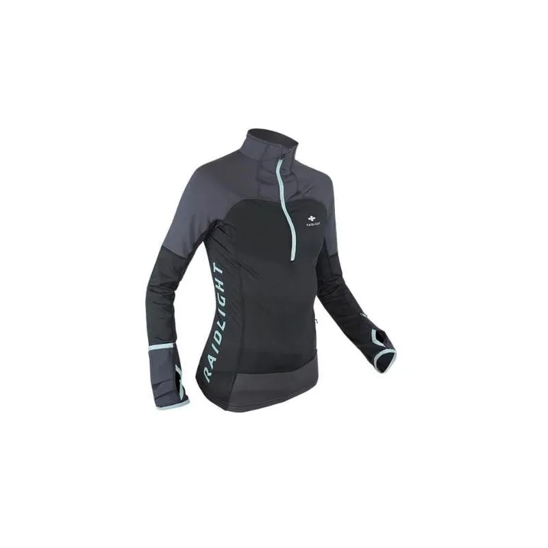 Manga larga Raidlight Wintertrail LS (negro/gris) mujer