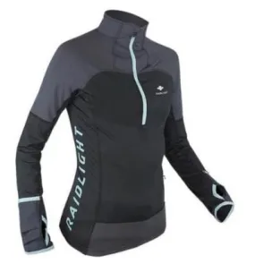 Manga larga Raidlight Wintertrail LS (negro/gris) mujer