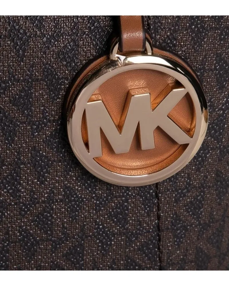 MICHAEL KORS - Bolso Jet Set Item Tote con Logos Color Marrón