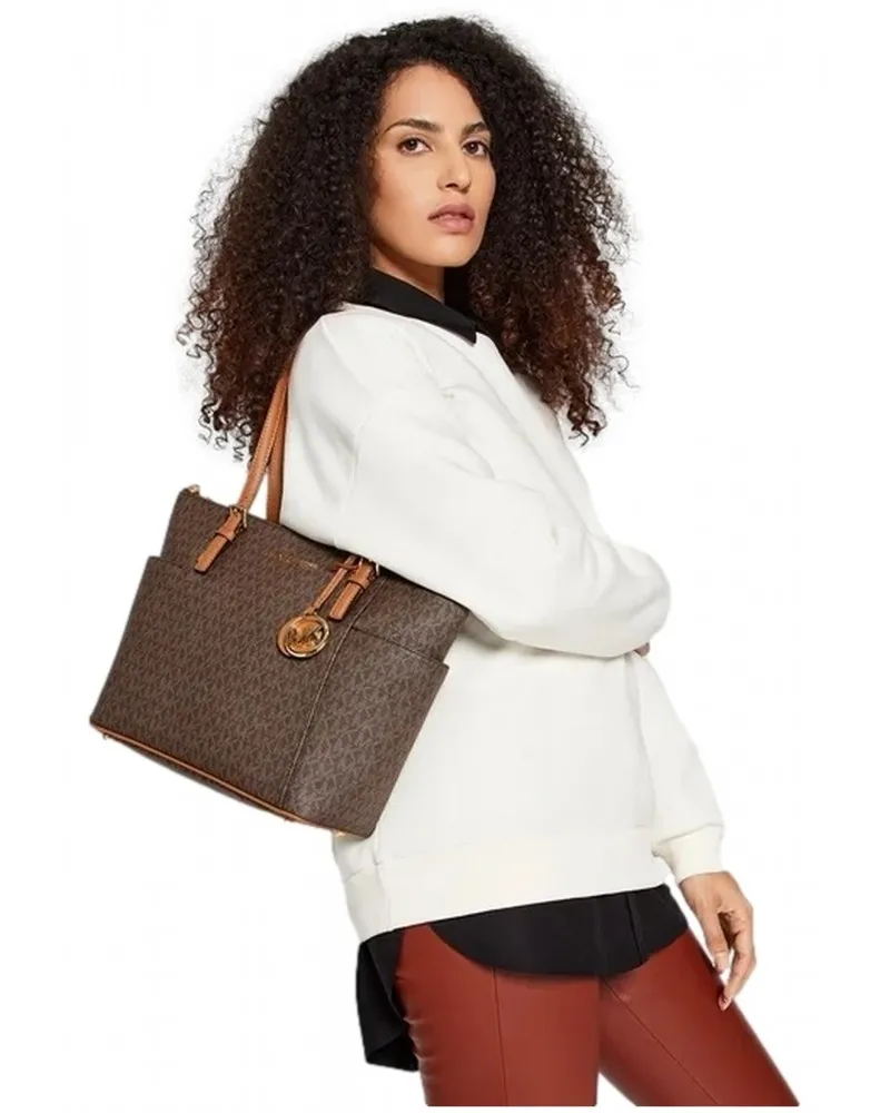 MICHAEL KORS - Bolso Jet Set Item Tote con Logos Color Marrón