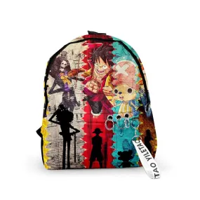 Mochila One Piece Luffy Chopper y Brook