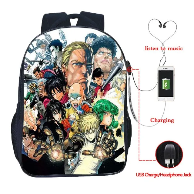 Mochila One Punch Man Todos los Personajes