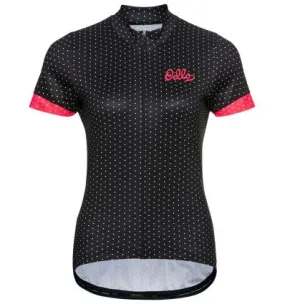 Odlo Collar Full Zip Essential (negro - rosa) maillot de ciclismo para mujer