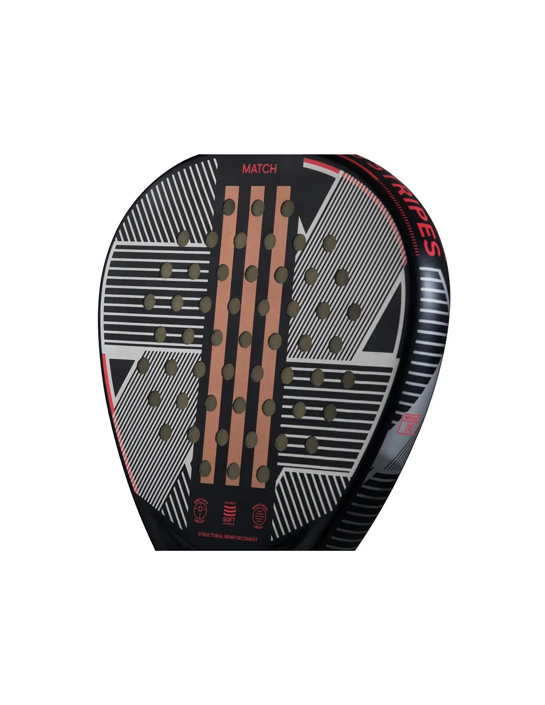 Pala de Padel adidas Match 3.3 Black/Red Black Red