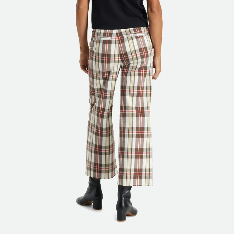 Pantalón Brixton: Victory Wide Leg Pant (Off Wht Dark Earth)