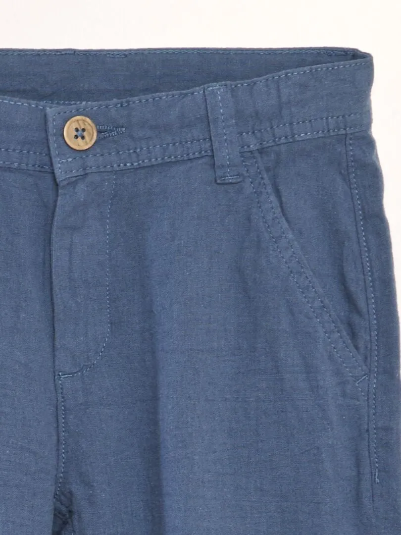 Pantalón chino ligero - AZUL