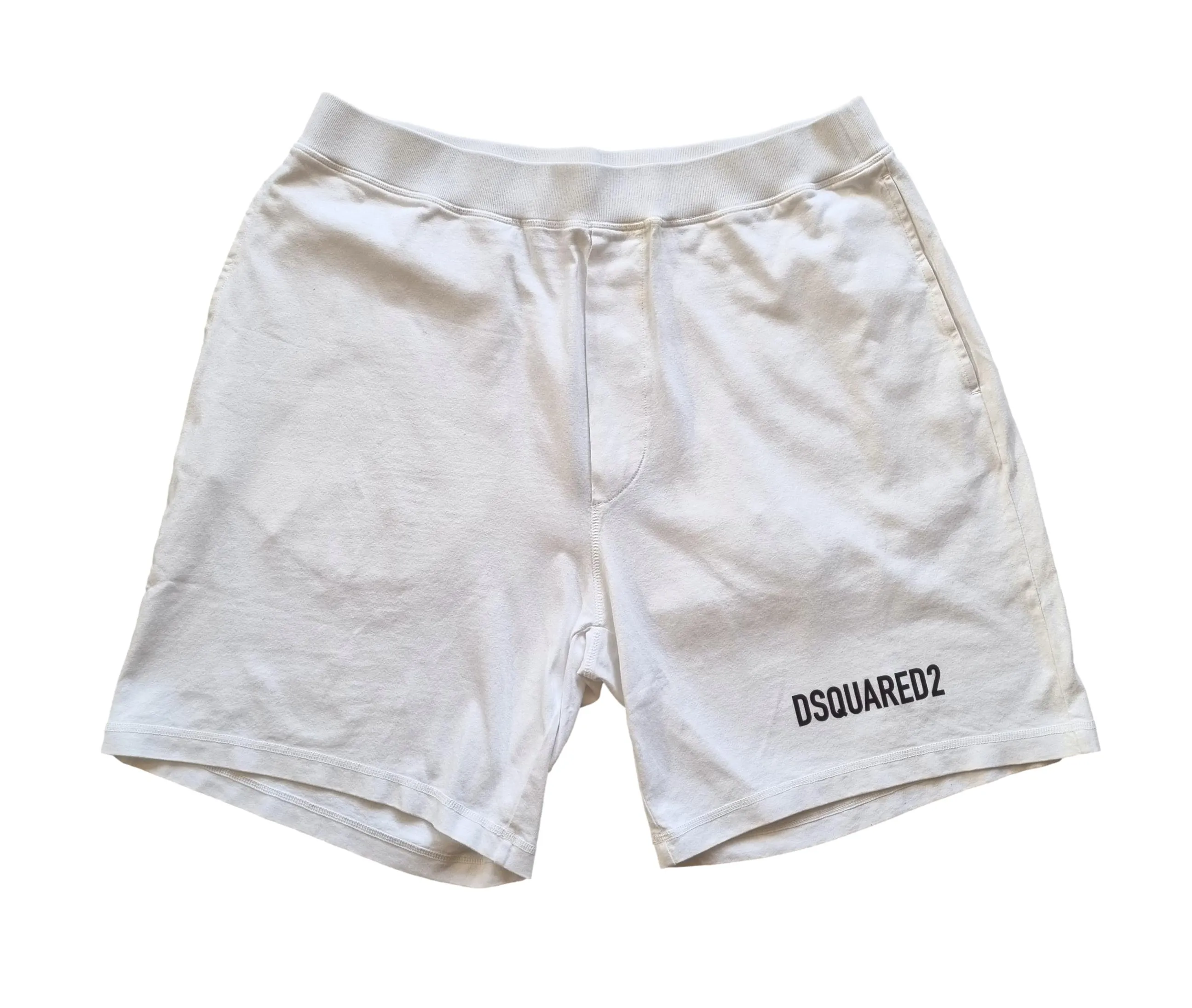 Pantalón corto de hombre DSQUARED2 S74MU0645 blanco-negro