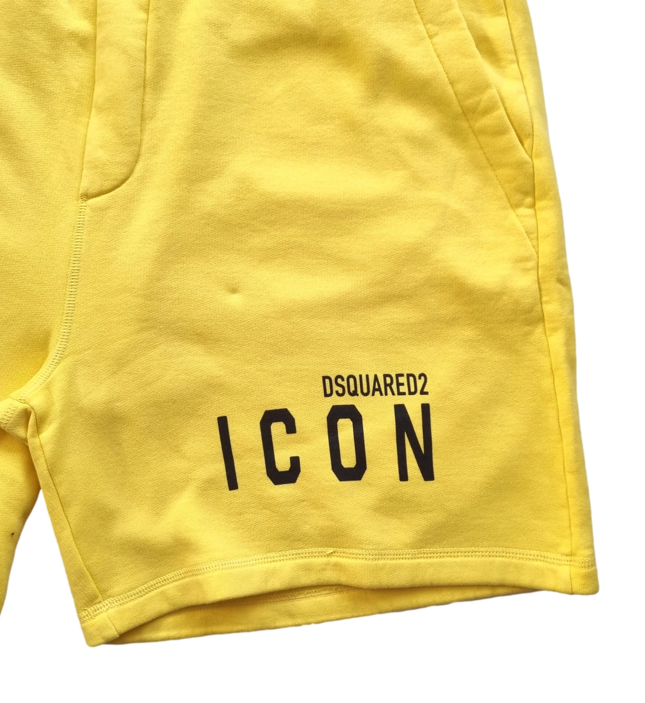 Pantalón corto de hombre DSQUARED2 S79MU0005 amarillo-negro Talla XXL