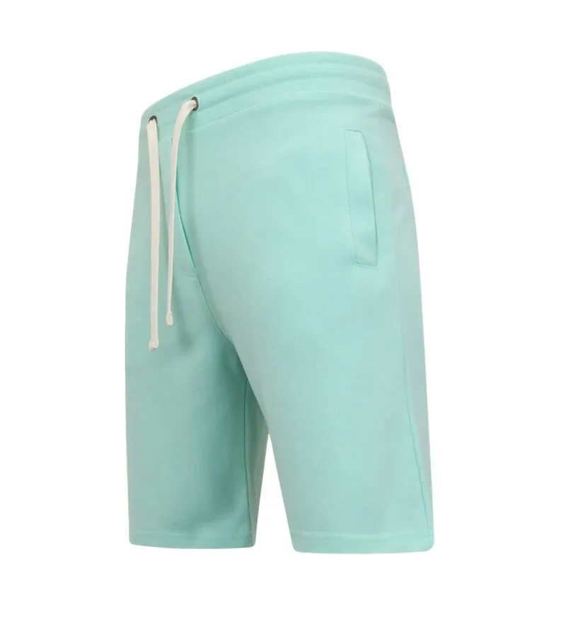 Pantalón corto hombre jogging tejido - verde claro