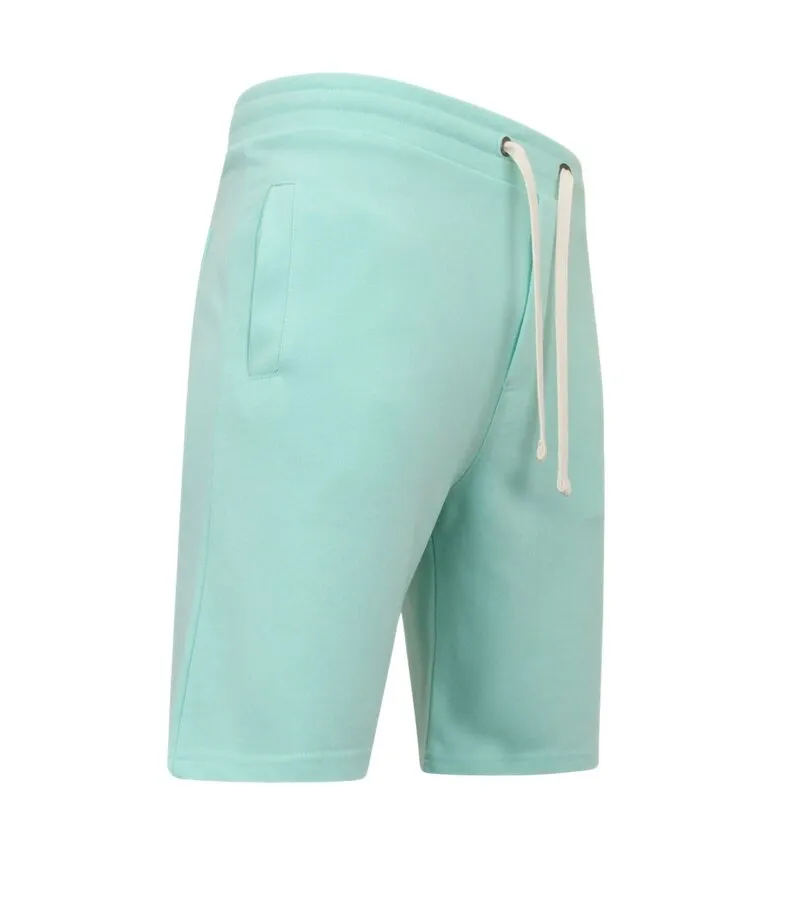 Pantalón corto hombre jogging tejido - verde claro