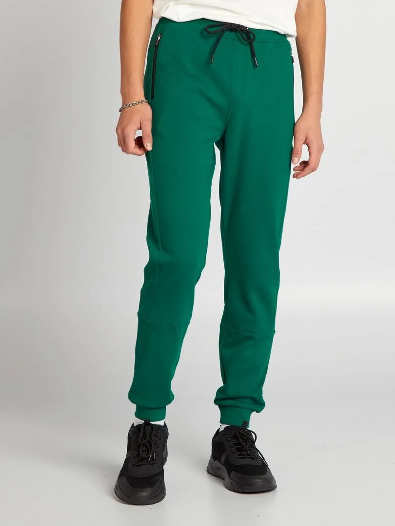 Pantalón de jogging con detalles a contraste - VERDE