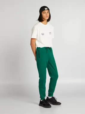 Pantalón de jogging con detalles a contraste - VERDE