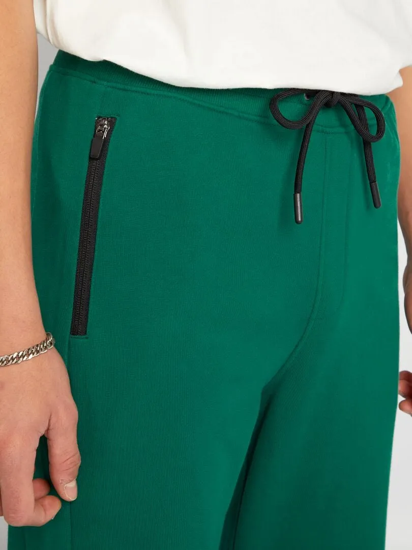 Pantalón de jogging con detalles a contraste - VERDE