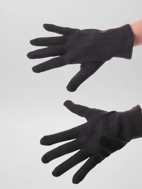 Par de guantes cortos - negro