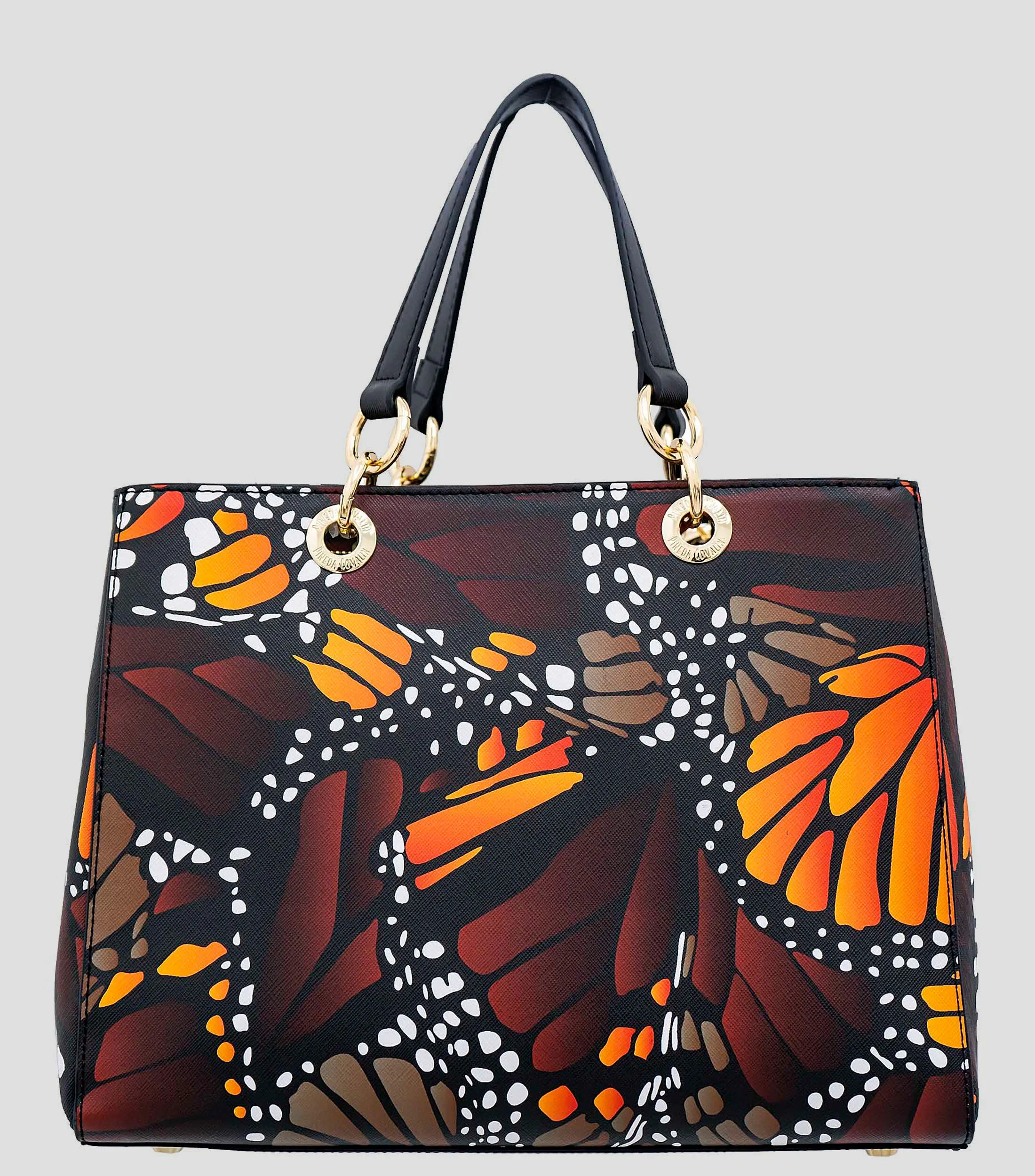 Pineda Covalin Bolso Satchel multicolor con mariposas Mujer