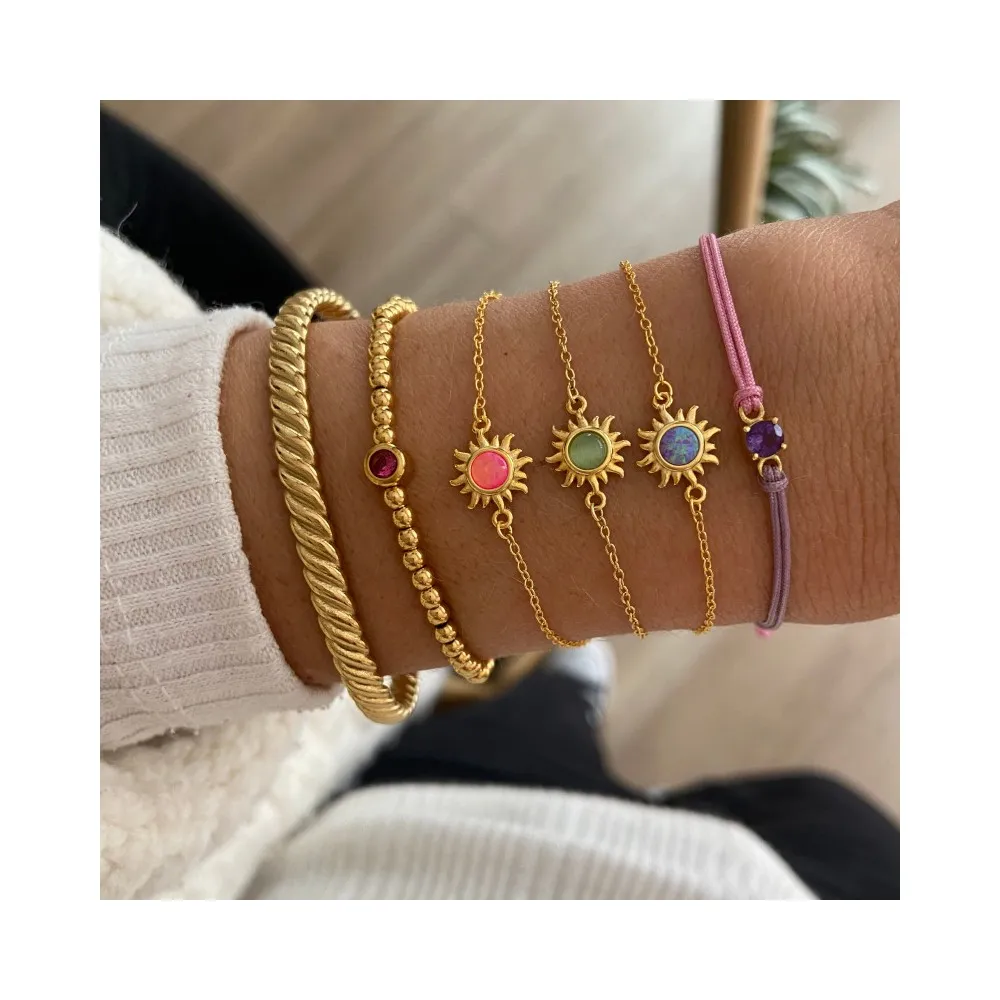 Pulseras Creta Oro (Varios Colores)