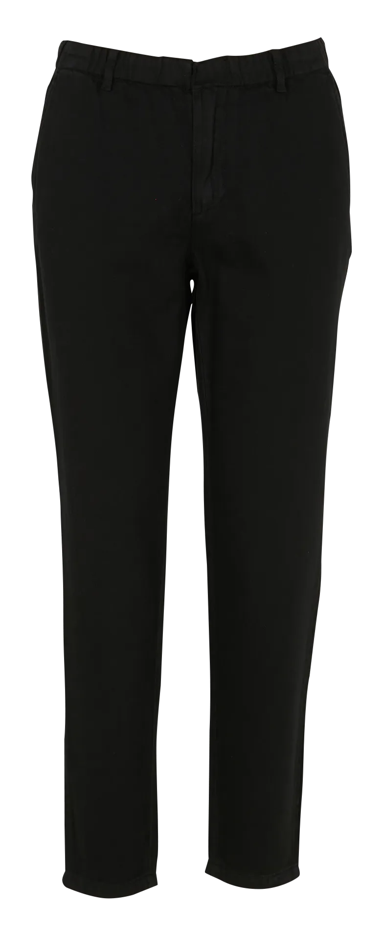 SABIL - Pantalón chino tobillero de algodón en negro