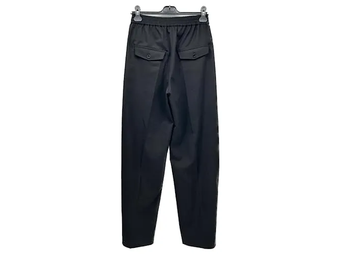 SANDRO Pantalón T.fr 36 poliéster Negro 