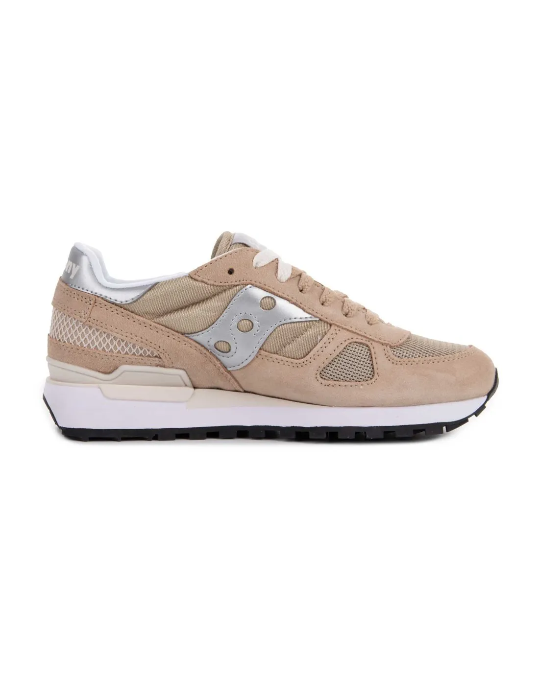 SAUCONY - Zapatillas beige y plata Shadow Original Mujer