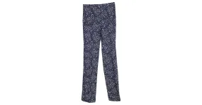 Stella Mc Cartney Stella McCartney Pantalón con estampado de lunas y estrellas de viscosa azul marino 