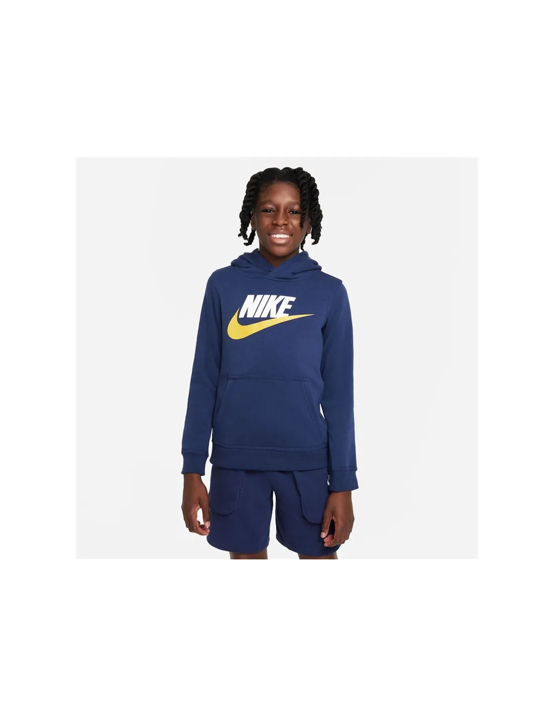 Sudadera Nike Sportswear Club Infantil Blue