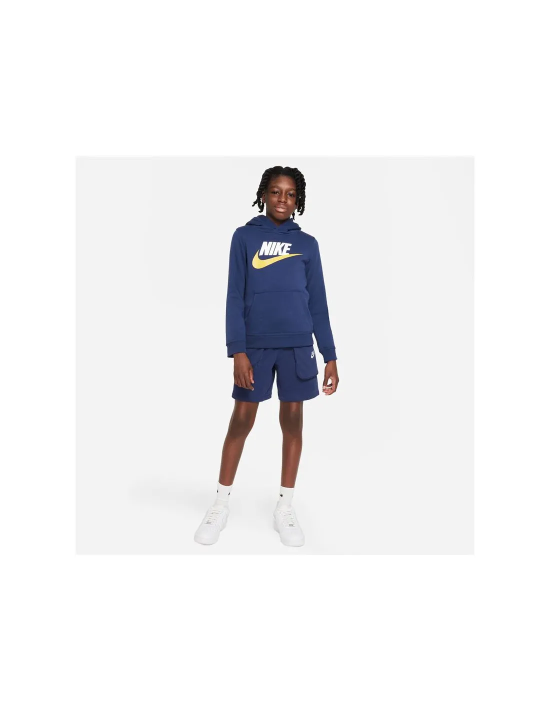 Sudadera Nike Sportswear Club Infantil Blue