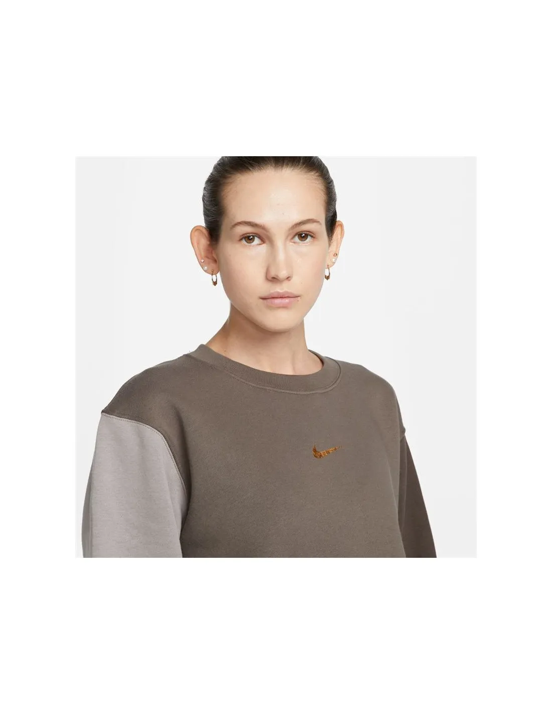 Sudadera Nike Sportswear Swoosh Mujer Brown