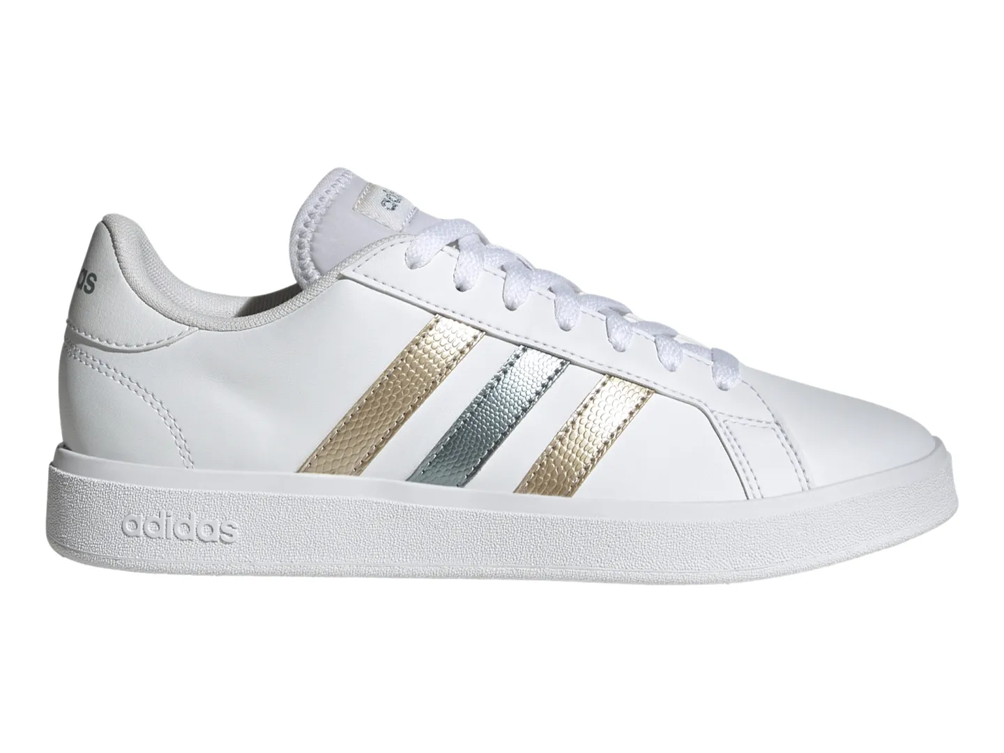 Tenis Adidas Grand Court Base 2.0 Blanco Para Mujer