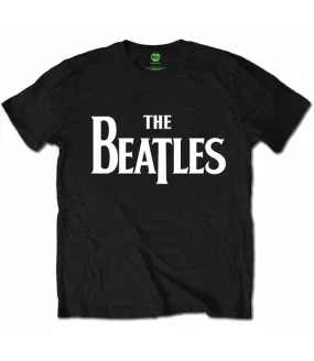 The Beatles Logo Camiseta chico black Oficial Tee men Rock Off BEATTEE10MB