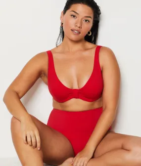 Triangle armaturé haut de maillot SCULPT LYC ROUGE - ETAM