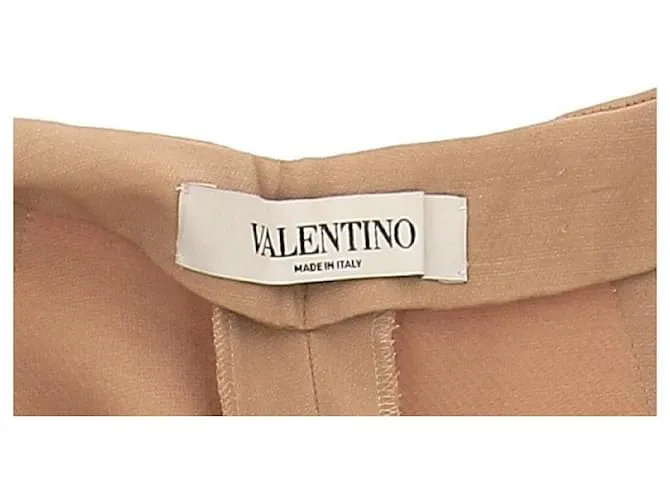 VALENTINO GARAVANI Pantalón T.ÉL 38 poliéster Castaño 