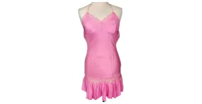 VESTIDO MANOUSH VESTIDO WILD SILK CHOU SPIRIT LENCERÍA T36/38 Rosa 