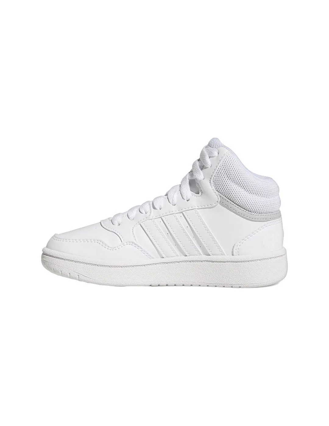 Zapatilla Junior adidas Hoops Mid 3.0 Blanco