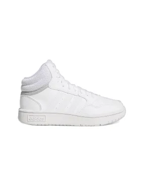 Zapatilla Junior adidas Hoops Mid 3.0 Blanco