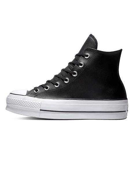 Zapatilla Mujer Converse Lift HI Piel Negro