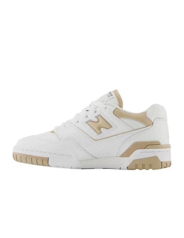 Zapatilla New Balance BB550BT en Blanco y Camel Unisex